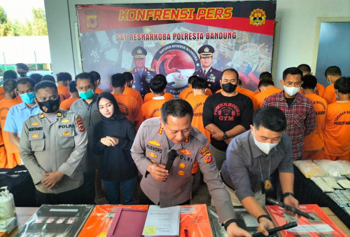 Modus Pekerjakan Anak di Bawah Umur, Polresta Bandung Ringkus 33 Tersangka Kasus Pengedar Narkotika 