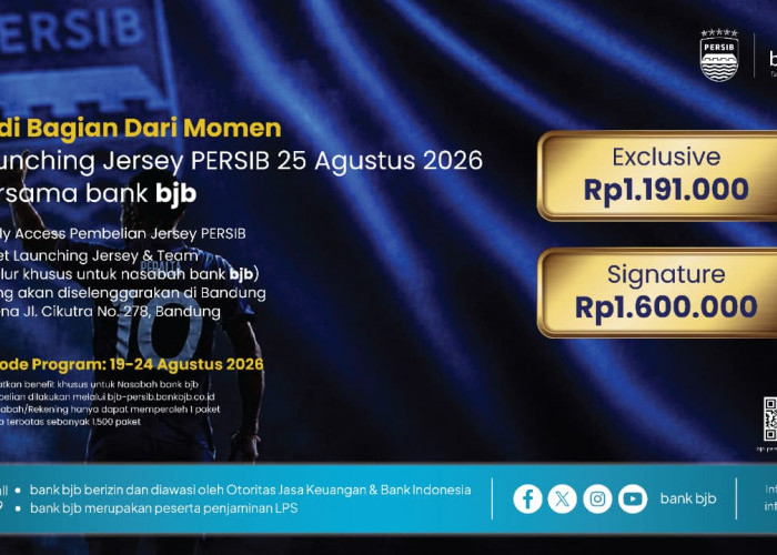 bank bjb Buka Early Access Jersey PERSIB 2026/2027, Hadirkan Akses Eksklusif bagi Nasabah