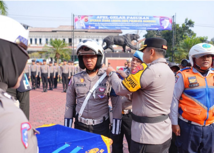 Ciptakan Kamseltibcarlantas, Polresta Bandung Gelar Apel Operasi Zebra Lodaya 2024