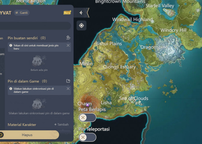 Paduan Mudah Menggunakan Genshin Impact Interactive Map