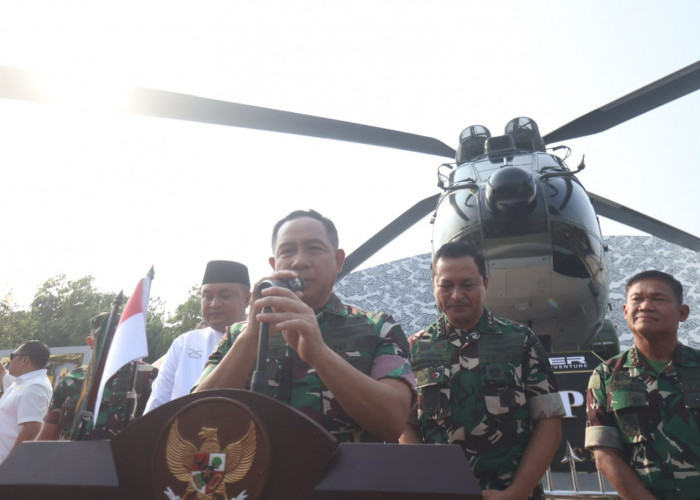 Panglima TNI Jenderal Agus Subiyanto Resmikan Tugu Helikopter di Kabupaten Bogor