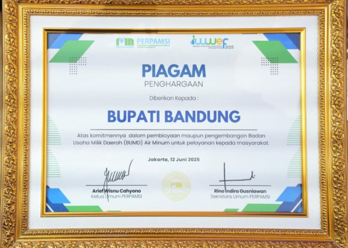 Bedas Pisan! Bupati Bandung Kembali Raih Penghargaan dari Kemendagri