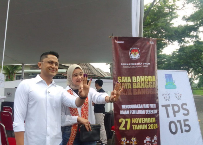 Nyoblos di TPS 15, Hengky Kurniawan Yakin Menang