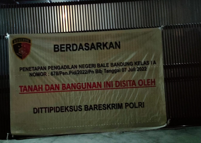 Aset Milik Mantan Ketua DPRD Jabar Disita Bareskim Polri