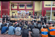 Polresta Bandung Gelar Operasi  gabungan di Soreang dan Katapang, Sita 385 Miras 