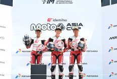 Melesat di Tengah Persaingan Ketat, Bintang dan Resky Naik Podium Moto4 Asia Cup