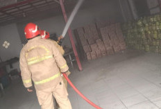Gudang Penyimpanan Kasur dan Sembako Terbakar, Diduga Korsleting Listrik