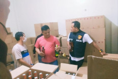 Polisi gerebek gudang miras di Pameungpeuk Bandung: Sita 7000 Botol Berbagai Merek
