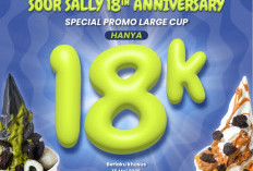4 Promo Sour Sally Anniversary 18th Termasuk Large Cup 18K, Ini Daftar Outlet-nya