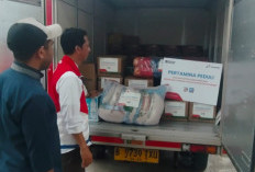 Pertamina Peduli Bagi Bantuan ke Lokasi Banjir Bandang dan Longsor Sukabumi