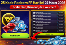 25 Kode Redeem FF Hari Ini 27 Maret 2026, Gratis Skin, Diamond, dan Voucher