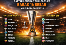 Daftar Lengkap Tim Lolos ke Babak 16 Besar Liga Europa 2025/2026