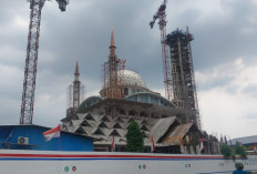 Sempat Terkendala Bahan Material Imbas Penutupan Tambang, Pembangunan Masjid Raya Pakansari Terus Berjalan